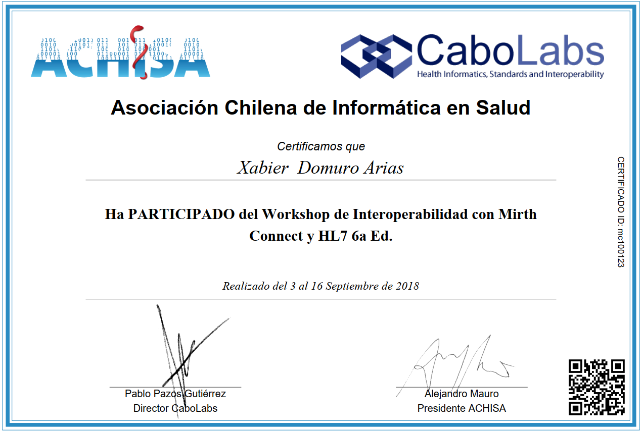Workshop Interoperabilidad con Mirth Connect y HL7